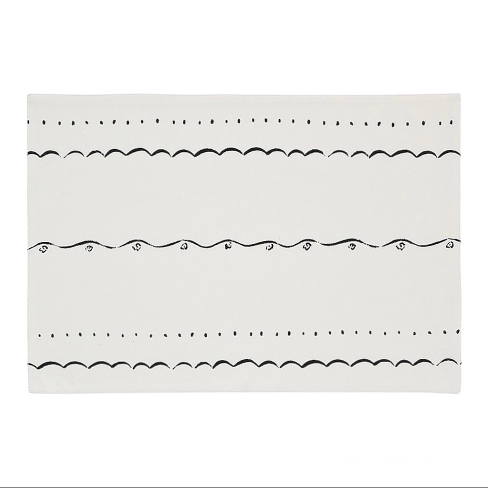 Set of 4 Kate Spade Union Square Doodle Cotton Placemats